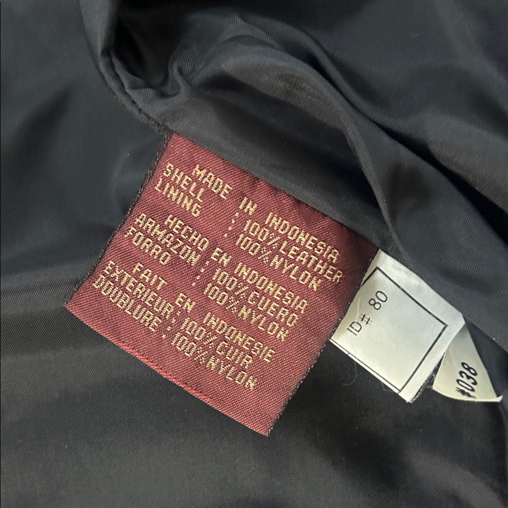 Black Long Leather Coat - Picture 4 of 4